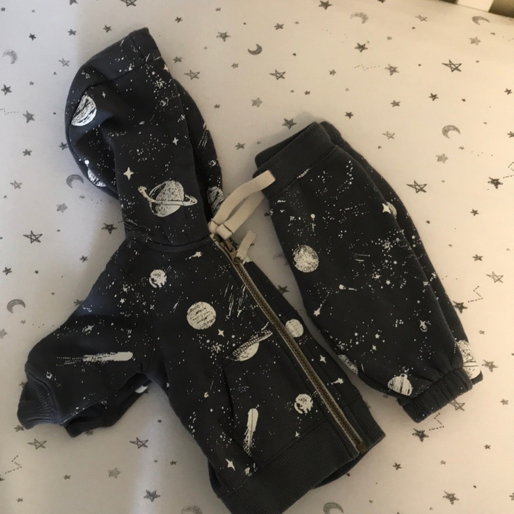 Space baby sweatsuit